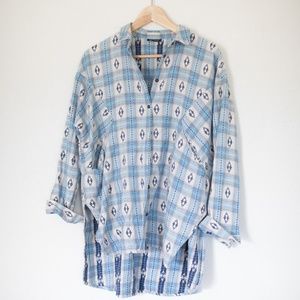 Top shop Tribal print Flannel
